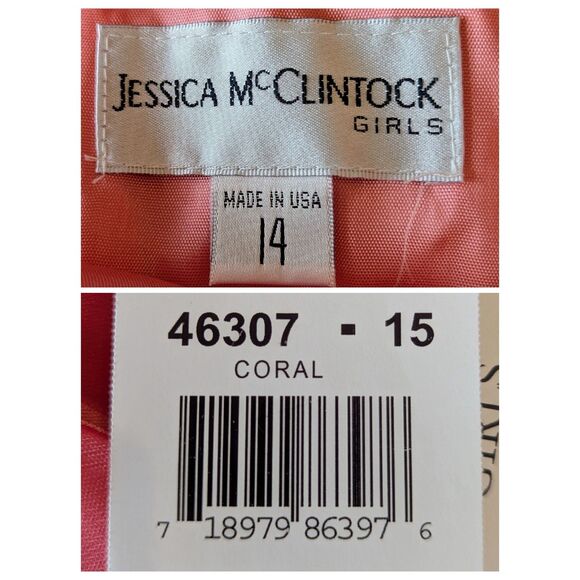 NWT Jessica McClintock Girls formal dress with sheer shawl. Sz 14 - Picture 3 of 16